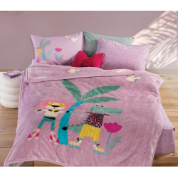 Παιδική κουβέρτα πολυέστερ μονή Nef-Nef Homeware Roller Friends 160x220 cm
