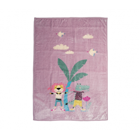 Παιδική κουβέρτα πολυέστερ μονή Nef-Nef Homeware Roller Friends 160x220 cm