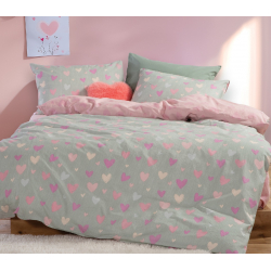 Σεντόνια μονά 3τμχ Nef-Nef Homeware Hearts Attack