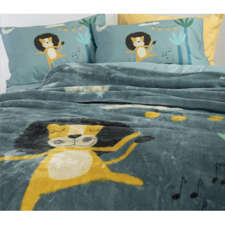 Παιδική κουβέρτα πολυέστερ μονή Nef-Nef Homeware Wild Dance 160x220 cm
