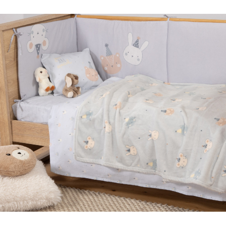 Κουβέρτα fleece κούνιας Nef-Nef Homeware Special Party 110x150 cm
