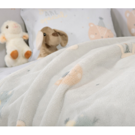 Κουβέρτα fleece κούνιας Nef-Nef Homeware Special Party 110x150 cm