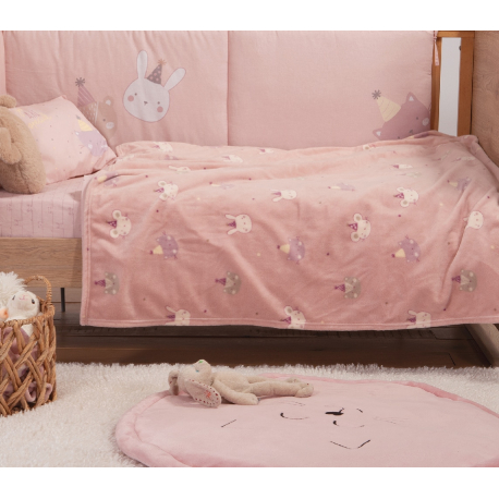Κουβέρτα fleece κούνιας Nef-Nef Homeware Special Party 110x150 cm
