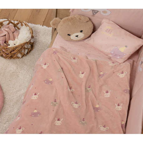 Κουβέρτα fleece κούνιας Nef-Nef Homeware Special Party 110x150 cm