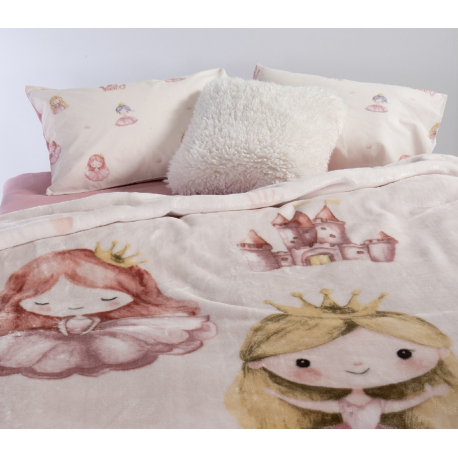 Παιδική κουβέρτα πολυέστερ μονή Nef-Nef Homeware Our Princess 160x220 cm