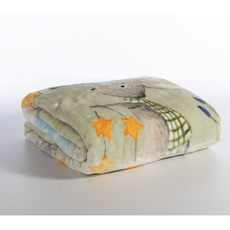 Παιδική κουβέρτα πολυέστερ μονή Nef-Nef Homeware Woodland Party 160x220 cm