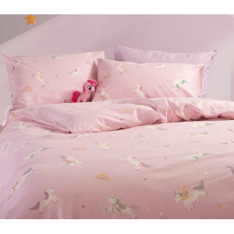 Σετ παπλωματοθήκη μονή Nef-Nef Homeware Unicorns Style