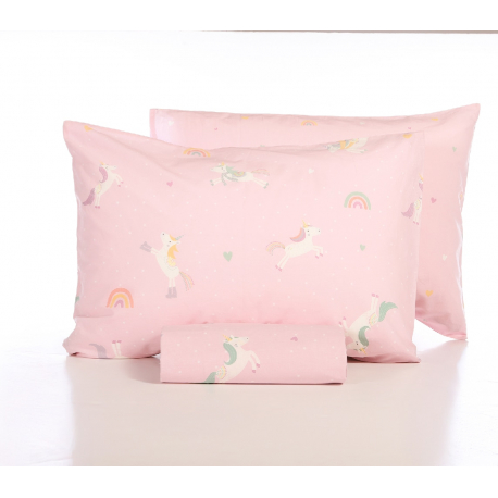 Σετ παπλωματοθήκη μονή Nef-Nef Homeware Unicorns Style