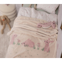 Κουβέρτα πολυέστερ αγκαλιάς Nef-Nef Homeware Country Bunny 75x100 cm