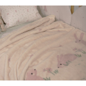 Κουβέρτα πολυέστερ αγκαλιάς Nef-Nef Homeware Country Bunny 75x100 cm