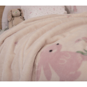 Κουβέρτα πολυέστερ αγκαλιάς Nef-Nef Homeware Country Bunny 75x100 cm