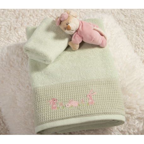 Βρεφικές πετσέτες 2τμχ Nef-Nef Homeware Country Bunny