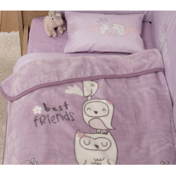 Κουβέρτα πολυέστερ αγκαλιάς Nef-Nef Homeware Best Friends 75x100 cm