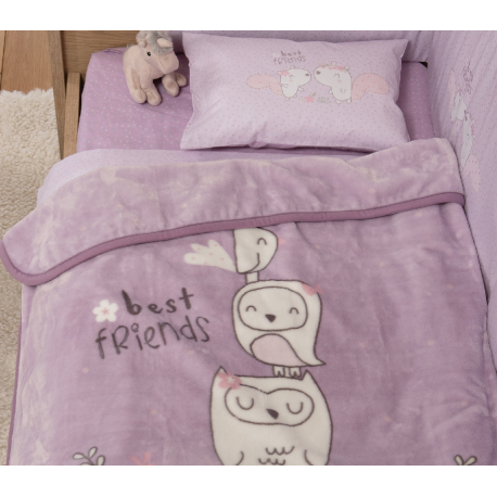 Κουβέρτα πολυέστερ αγκαλιάς Nef-Nef Homeware Best Friends 75x100 cm