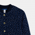 Okaidi Blouson teddy maille imprimee bleu fille