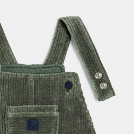 Obaibi Σαλοπέτα από κοτλέ βελούδο σε ανοιχτό καφέ για μωρά αγοράκια