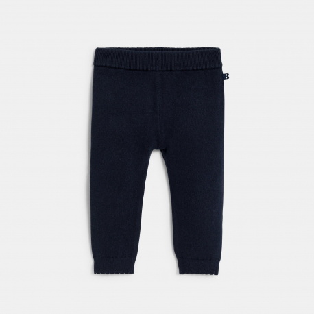 Obaibi Κολάν πλεκτό από μελανζέ νήμα μπλε για μωρά κοριτσάκια