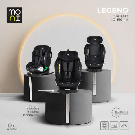 Κάθισμα αυτοκινήτου Moni Legend Black 40-150 cm