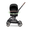 Καρότσι με κάθισμα περιστρεφόμενο 360° Lorelli® Premium Makaya Black