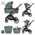 Καρότσι και port-bebe Lorelli® Premium Glory Green
