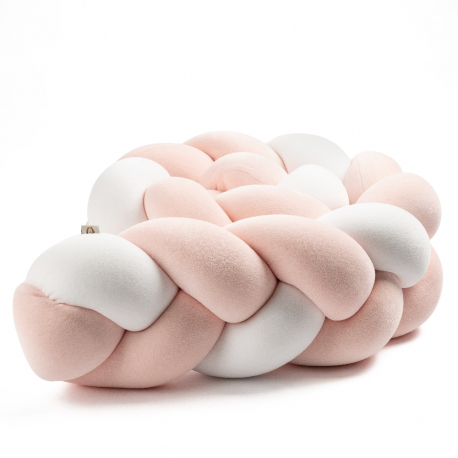 Πάντα πλεξούδα Catriss Baby Ροζ/Λευκό 200cm