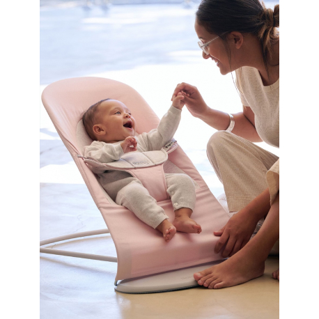 Ριλάξ Babybjorn Balance Soft Woven/Jersey Light Pink/Grey