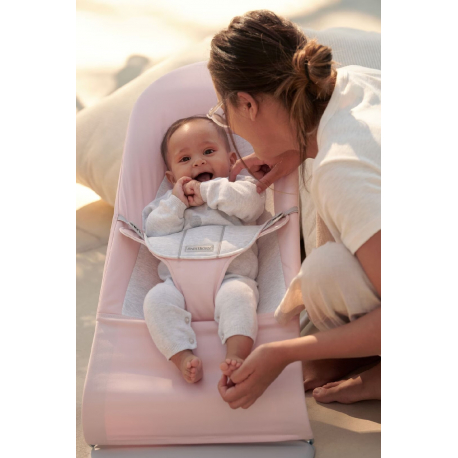 Ριλάξ Babybjorn Balance Soft Woven/Jersey Light Pink/Grey