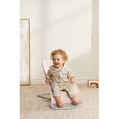 Ριλάξ Babybjorn Bliss Woven Melange Light Pink