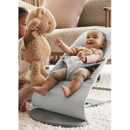 Ριλάξ Babybjorn Bliss Woven Melange Light Grey