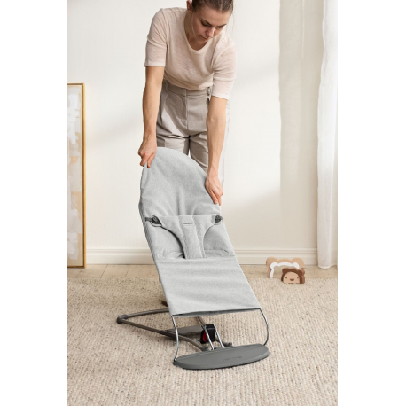 Ριλάξ Babybjorn Bliss Woven Melange Light Grey