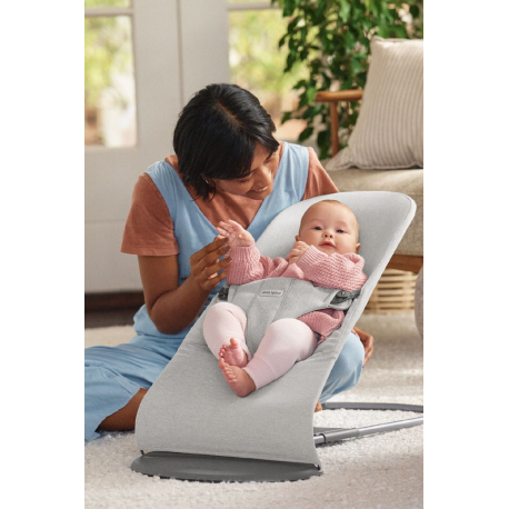 Ριλάξ Babybjorn Bliss Woven Melange Light Grey