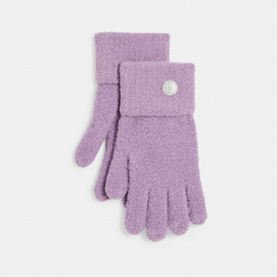 Okaidi Γάντια πλεκτά πολύ ελαστικά, βιολετί για κορίτσια