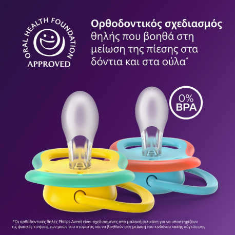 Σετ 2 πιπίλες Philips Avent Ultra Air 18m+ SCF349/58