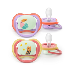 Σετ 2 πιπίλες νυκτός Philips Avent Ultra Air Nighttime 18m+ SCF376/32