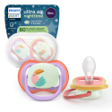 Σετ 2 πιπίλες νυκτός Philips Avent Ultra Air Nighttime 18m+ SCF376/32