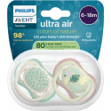 Σετ 2 πιπίλες Philips Avent Ultra Air 6-18m SCF087/17