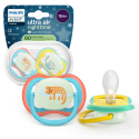 Σετ 2 πιπίλες νυκτός Philips Avent Ultra Air Nighttime 18m+ SCF376/32