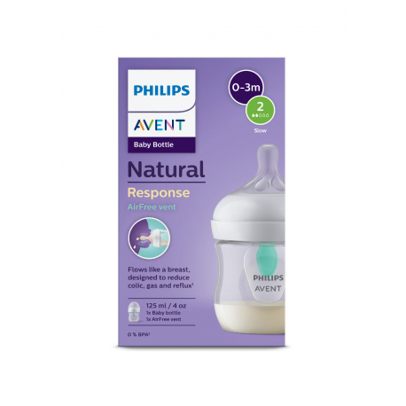 Μπιμπερό Philips Avent Natural Response 0-3m με βαλβίδα AirFree Vent SCY670/01
