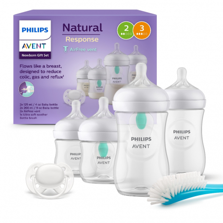 Σετ νεογέννητου Philips Avent Natural Response με βαλβίδα AirFree Vent SCD657/11