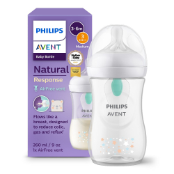 Μπιμπερό Philips Avent Natural Response 3-6m με βαλβίδα AirFree Vent SCY670/82