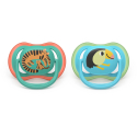 Σετ 2 πιπίλες Philips Avent Ultra Air 6-18m SCF087/11