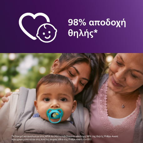 Σετ 2 πιπίλες Philips Avent Ultra Air 6-18m SCF087/11