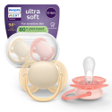 Σετ 2 πιπίλες Philips Avent Ultra Soft 0-6m SCF091/38
