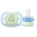 Σετ 2 πιπίλες νυκτός Philips Avent Ultra Start Nighttime 0-2m SCF075/18