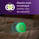Σετ 2 πιπίλες νυκτός Philips Avent Ultra Start Nighttime 0-2m SCF075/18