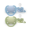 Σετ 2 πιπίλες Philips Avent Ultra Soft 0-6m SCF091/37