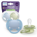 Σετ 2 πιπίλες Philips Avent Ultra Soft 0-6m SCF091/37