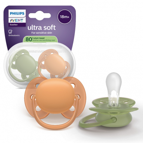 Σετ 2 πιπίλες Philips Avent Ultra Soft 18m+ SCF093/05