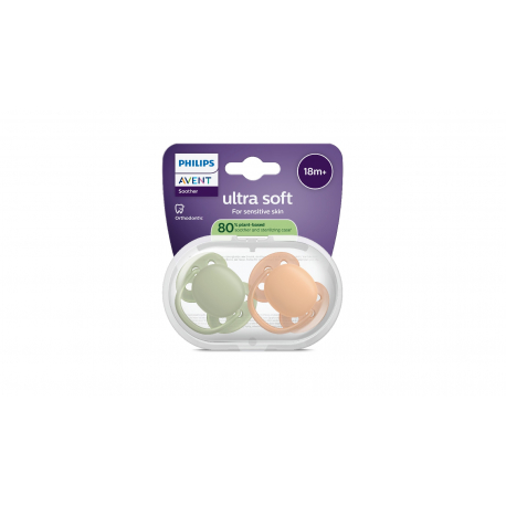 Σετ 2 πιπίλες Philips Avent Ultra Soft 18m+ SCF093/05