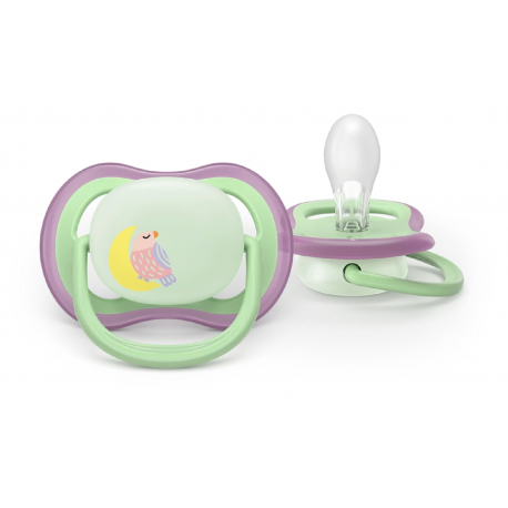 Σετ 2 πιπίλες νυκτός Philips Avent Ultra Air Nighttime 6-18m SCF376/29